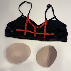 lululemon athletica Black and Red Bra